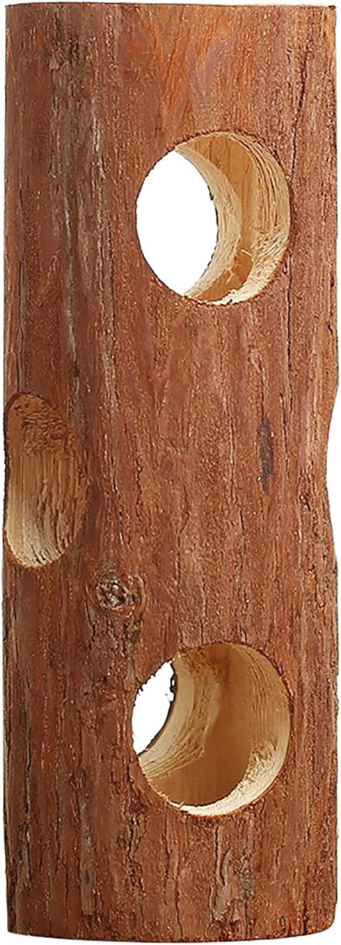 SunGrow Rabbit Log Chew, 8 Inches, 2-in-1 Hay Feeder and Molar Bunny Log Chew for Small Animals