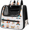 Bohemian Baby Icons Cat Backpack Carrier, Breathable Cat Carrier Large Space Bubble