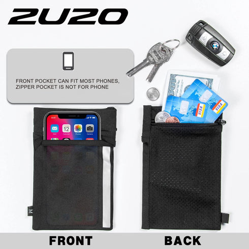 Thick Wrist Wallet Cell Phone Holder, Securely Carry Credit Cards and Cash for Travel & Sports