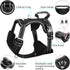 WINSEE Dog Harness No Pull with Collar, Adjustable Reflective Oxford Vest, Front/Back Leash Clips for All Dog Sizes