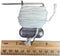 LEE FISHER SPORTS Crab Throw Line Weighted Stainless Steel Bait Wire, Castable Retrieval Line for