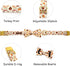 Dog Collar, Thanksgiving Dog Collar Turkey Pet Collar Bow Holiday Dog Collar Bows Girl Boy Bow Dog Collar Puppy Collar Adjustable Dog Collar for X-Large Dogs