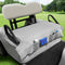 Golf Cart Seat Covers Gray Cooling Ice Silk Blanket for EZGO TXT RXV/Club Car DS Precedent, 4 Pockets for 2-Person Seats