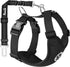 Lukovee Adjustable Dog Seat Belt, Soft Padded & Breathable Mesh Car Harness for Large, Medium & Small Dogs (Black,