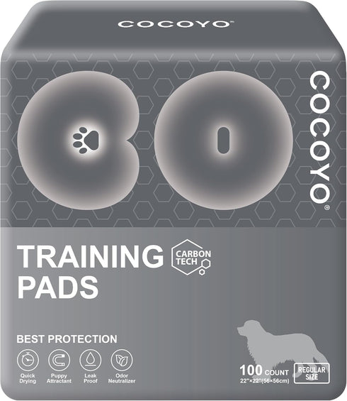 COCOYO Dog Training Pads Carbon Absorb Eliminating Urine Odor Doggie Training Pads
