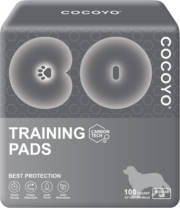 COCOYO Dog Training Pads Carbon Absorb Eliminating Urine Odor Doggie Training Pads
