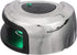 NV2012SSG-7 2-Mile Attwood LightArmor Navigation Deck Mount Sidelight, Green LED Lighting, Round Stainless Housing