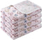 4 Pcs Pet Blanket, Dog Puppy Blanket, Paw Print Fleece Blanket for Small Medium Pet, Warm Soft Sleep Mat, Large (41 x