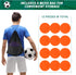 ZIECE 4inch 9inch 12/24 & Poly Spots Spot Markers for Gym Floor, Pcs Flat Cones Non-Slip Rubber Floor Dots Agility