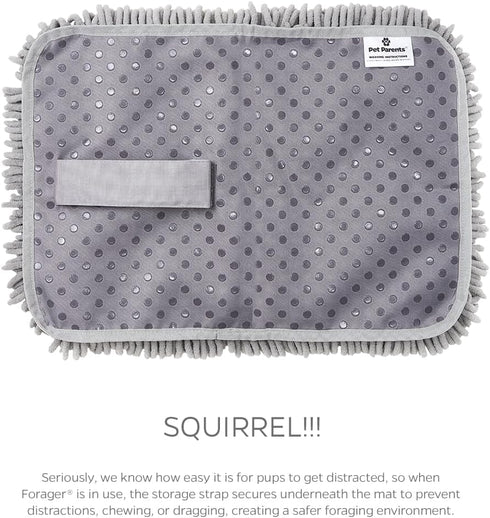 12") Pet Parents Forager Snuffle Mat with SoftSnout & Non-Slip Backing, Slow Feeder for Large & Small Dogs (Meadow