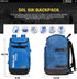 Ski Boot Bag - 50L Waterproof Travel Backpack for Snowboard Boot Gear Including Helmet Goggles Outerwear