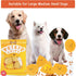 Treat Dispensing Dog Toys, Crinkle Squeaky Interactive Puzzle Toys for Medium and Large Dogs (Potato Chips)