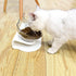 Luck Dawn Cat Elevated Bowl with Raised Stand, 15 Degree Tilted Design Neck Guard Stand for Cats or Small Dogs