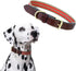 Mile High Life Genuine Leather Dog Collar - Heavy Duty Canvas Dog Collars with Adjustable Rust-Proof Metal Pin Buckle,