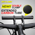 GUB 31.8MM Double Clamp Carbon Fiber Super Long Bike Handlebar Extender Mount Bracket Stand