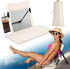 Novabright 1 Pcs Extra Large Foldable Pool Chair with Mesh Backrest Portable Camping