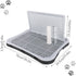 Dmnnlp 20"x15.5"x1.4" Indoor Dog Potty Tray with Splash Guard, Pee Pad Holder for Puppies & Small Dogs, Waterproof