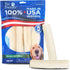 Pet Factory 100% Made in USA Beefhide Dog Chew Treats, 7" Rolls, 4 Count