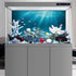 AWERT 36x18 inches Sunshine Underwater World Fish Tank Background, Undersea Theme Aquarium Background Vinyl