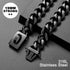 Dog Chain Collar with Secure Buckle, 19MM Black Cuban Link, Heavy Duty Chew Proof Walking Training Collar (19MM, 26")