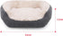 40 Winks Oval Sleepers, Grey Jumbo Cord/Plush 25" Pet Bed
