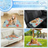 imiBBWQu Summer 27" 22" Dog Cooling Mat Hot Balloon Clouds Orange Water Cooler Mat Washable Dog Cooling Pad Beds Extra
