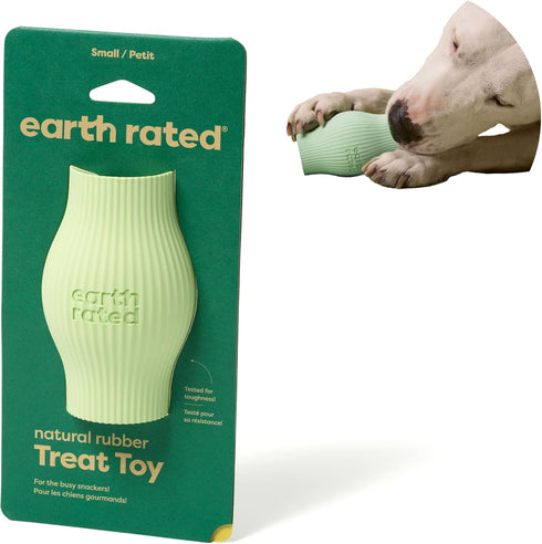 Earth Rated Treat Dispensing Dog Toy - Enrichment Toy for Adult and Puppy Dogs, Slow Feeder, Small, Green