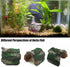 Betta Log Resin Hollow Tree Trunk Ornament, 4 Pcs Aquarium Hideout and Reptile Cave Decoration