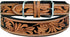 AffilareLeather Dog Collar, Western Style, Heavy Duty Hand Tooled, Adjustable Padded for Puppies and Big Dogs