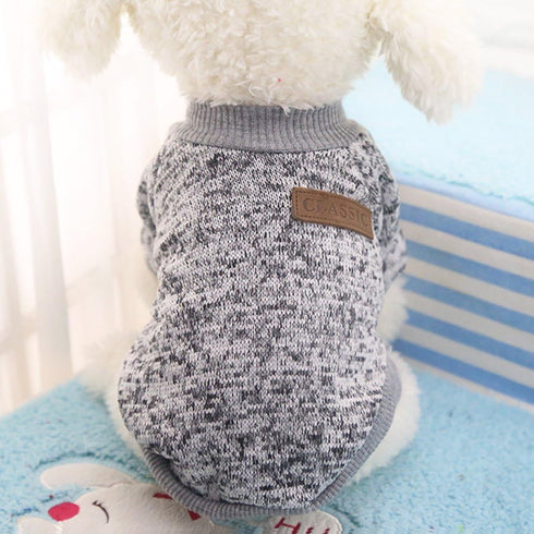 Idepet Pet Dog Classic Sweater Sweatshirt, Soft Fleece Coat for Small, Medium Dogs, Warm Pet Clothes, Soft Puppy