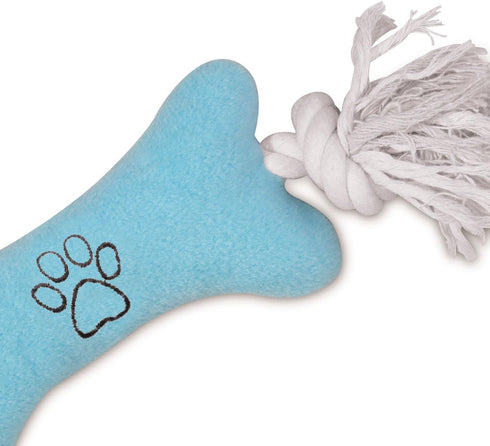 Zanies Tiny Tugger Dog Toys, Blue, 7"