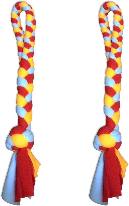 Dewonch Dog Fleece Rope Teaser Toy, Replacement for Chase and Tug (A-2PCS)