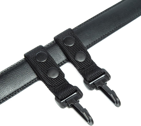 LUITON Duty Belt Keeper with Key Holder for 2¼" Wide Belt, Nylon Keychain Police Key Strap Keeper with Snap Clip