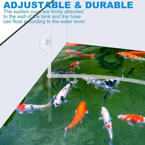 2 Pcs Aquarium Floating Plant Corral, Fence for Aquarium Accessories, Auto-Adjusts Height with Water Level