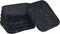 uxcell Treadmill Mat, 3.9"x3.9" Exercise Equipment Mat for Floor Protection, Sound Reduction, Black Blue, 6 Pcs