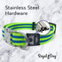 Regal Dog Products Large Pet Collar with Custom Engraved Buckle | Durable Twill Collars for Small Medium Large Dogs