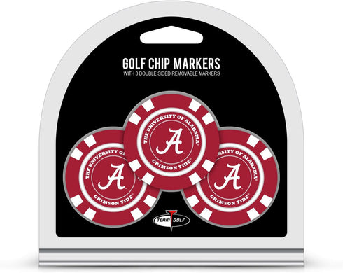 Team Golf NCAA Poker Chip Size - Pop Out Smaller Double-Sided Enamel Markers