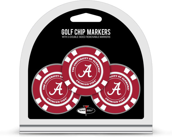 Team Golf NCAA Poker Chip Size - Pop Out Smaller Double-Sided Enamel Markers