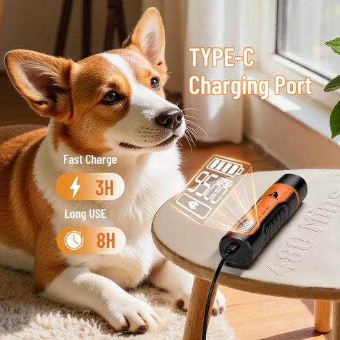 Juveximzy 5-Speed Trimmer Electric Dog Nail Grinder: Quiet Dog Nail with LED Light, Adjustable Safety Guard