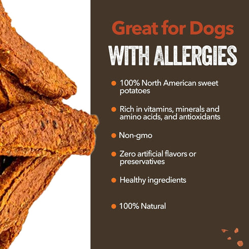 Gaines Family Farmstead Sweet Potato & Chicken Fillets for Dogs, 8 oz - All-Natural, Grain-Free Treats