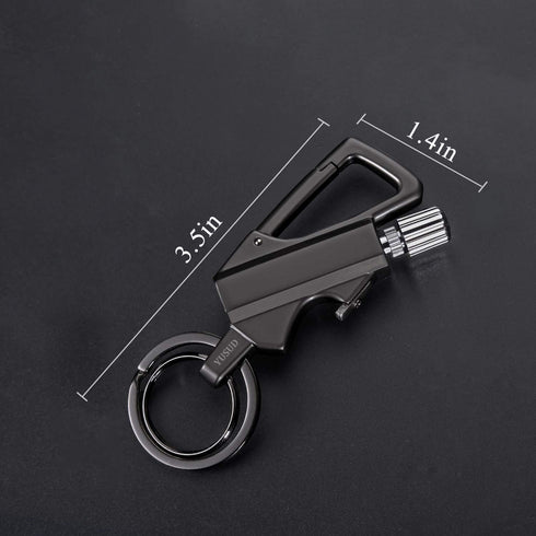 YUSUD Permanent Match, Flint Fire Starter Keychain Lighter with Bottle Opener, Waterproof Survival Matches