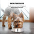 ICONIC PET 16 oz/2 Cup Stainless Steel Non Skid Pet Food/Water Bowl - Noise Free, Ant Resistant Dog/Cat Feeding Bowl