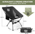 AuraroTrail Backpacking 2.7 lb, 330 lb, 7075 AuroraTrail Ultralight Camping Chair Only Supports Compact Folding Outdoor