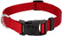 Country Brook Petz Dog Collar, American-Made, Large, 1 Inch Wide, Deluxe Heavy Duty Nylon, Red