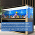 Aquarium Background Poster 3D Coral Water Plants Double Sided Stickers for 10-20 Gallon Tank 16"x33"