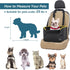 PETSFIT Portable Small Dog Car Seat with Patent Safe Buckles and Clip-On Leash, Suitable for Pets Up to 25lbs (Black)