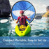 VGEBY 42Inch Wind Sail - Foldable Popup Board Paddle Downwind Sail Kit for Kayaks, Canoes, and Paddle Boards