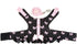 Zunea No Pull Small Dog Girl Harness Dress, Escape Proof Cat Kitten Vest Leash Set for Walking (Black S)