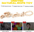 Fida Dog Rope Toys for Aggressive Chewers,Large Dog Toy Designed for Tug of War, Tough Dog Rope Toy Indestructible Made of Undyed Natural Cotton, 29" Large Dog Toys with 3 Big Knots and a Handle