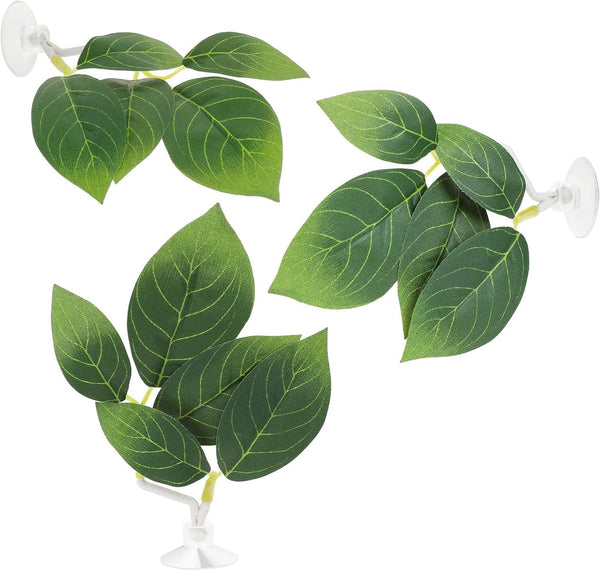 3 Pcs Betta Fish Leaf Pad Aquarium Décor, Simulating Natural Habitat for Spawning Grounds and Resting Bed.